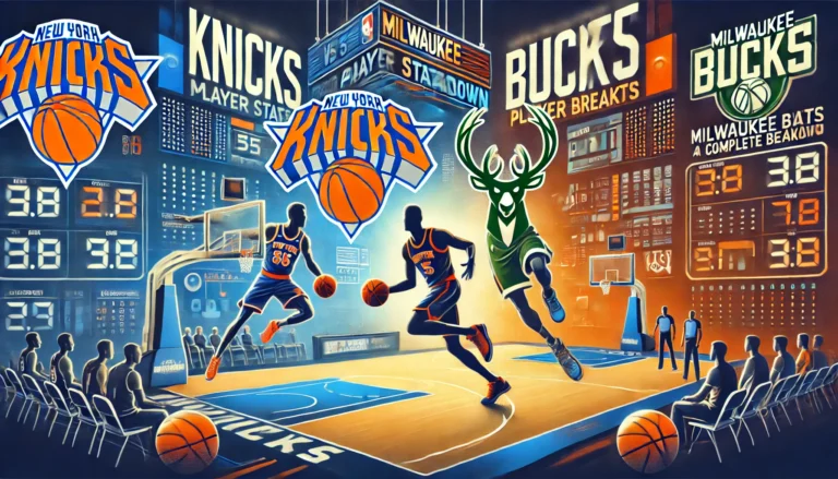 knicks vs milwaukee bucks match player stats