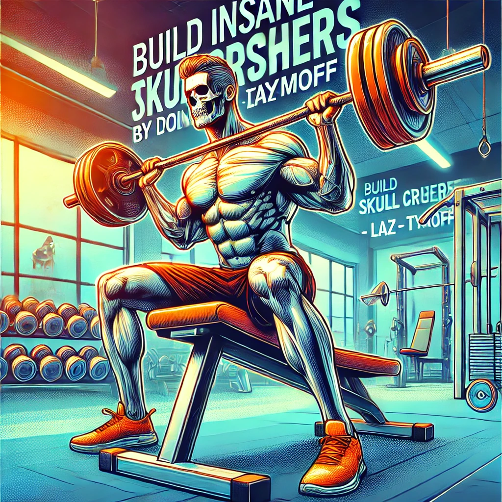 build insane triceps by doing skull crushers - laz - tymoff